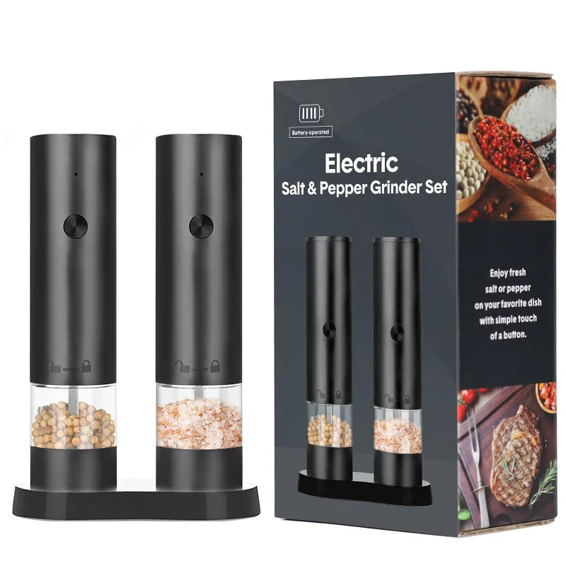 Rylix Electric Salt & Pepper Grinder Set — USB Rechargeable