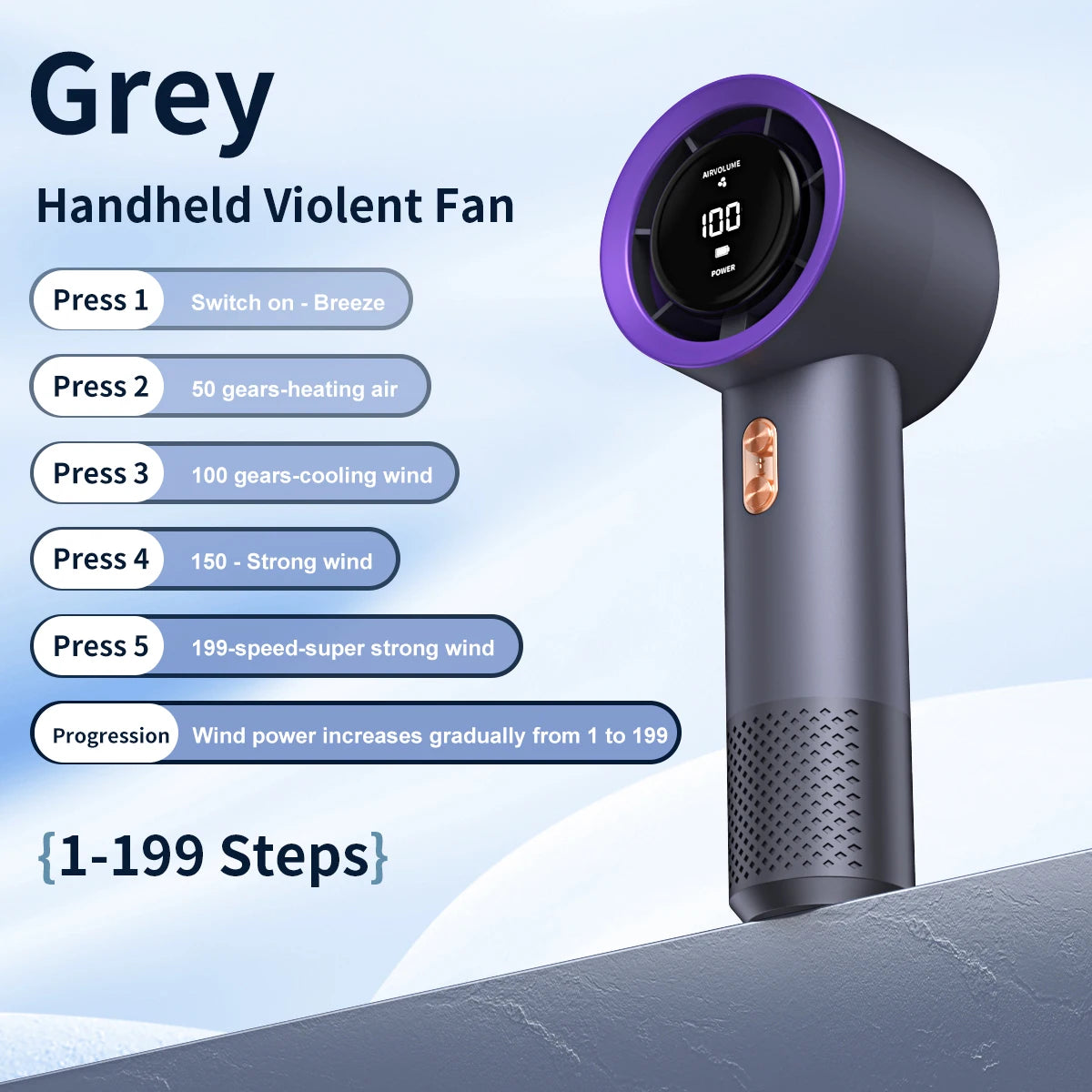 Rylix AirFan™ — Portable Handheld Fan