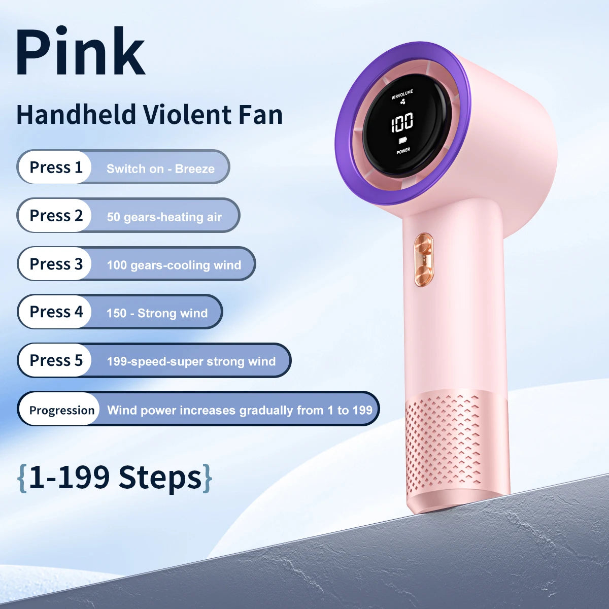 Rylix AirFan™ — Portable Handheld Fan