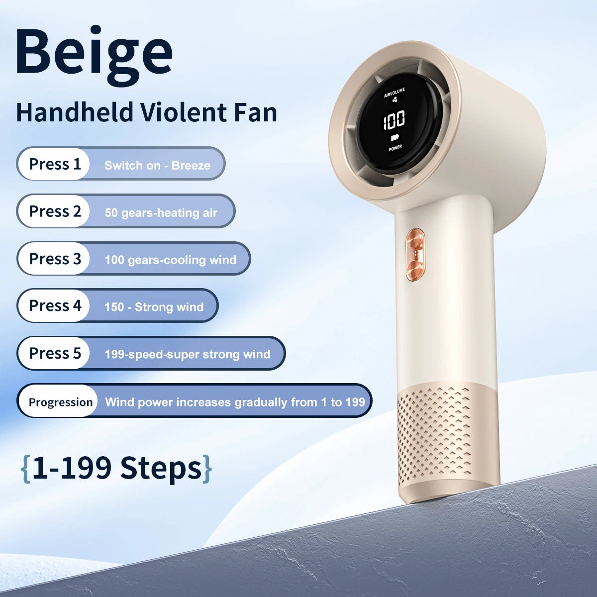 Rylix AirFan™ — Portable Handheld Fan