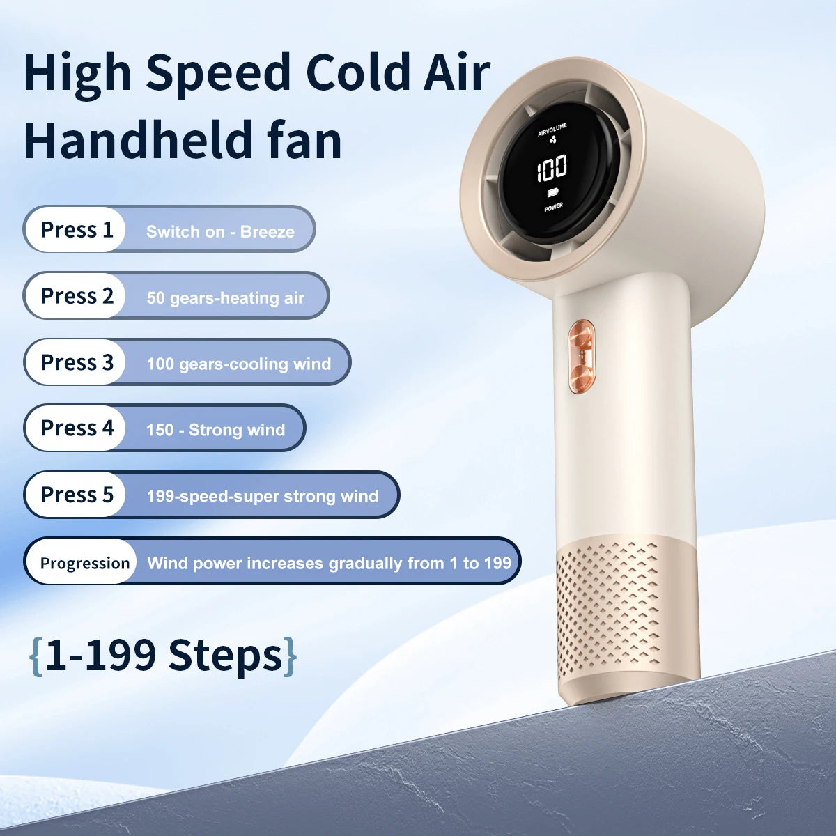 Rylix AirFan™ — Portable Handheld Fan